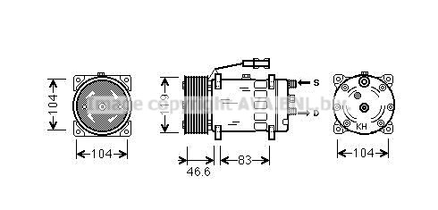 Compresor, climatizare MNAK061 AVA QUALITY COOLING