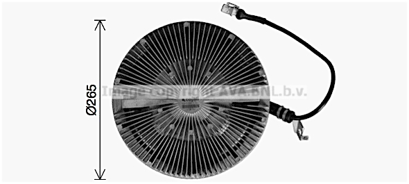 Cupla, ventilator radiator MNC128 AVA QUALITY COOLING