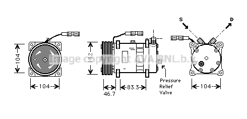 Compresor, climatizare MNK048 AVA QUALITY COOLING