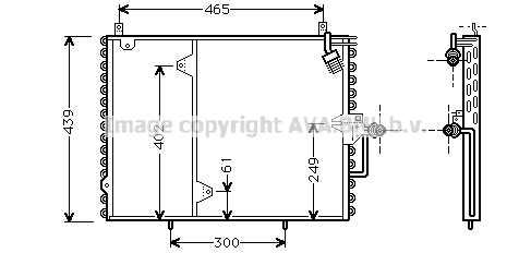 Condensator, climatizare MS5160 AVA QUALITY COOLING