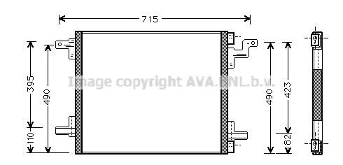 Condensator, climatizare MS5270 AVA QUALITY COOLING