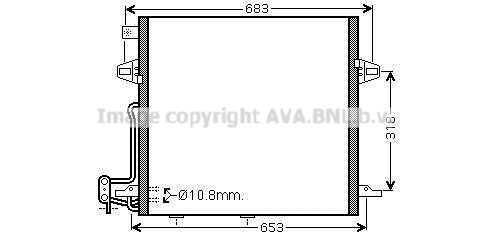 Condensator, climatizare MS5406D AVA QUALITY COOLING