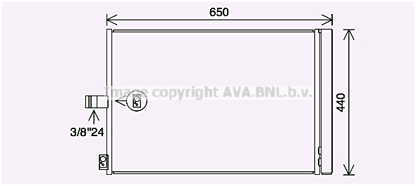 Condensator, climatizare MS5700D AVA QUALITY COOLING