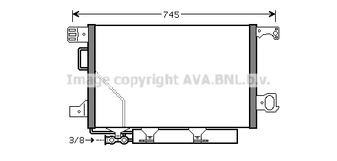 Condensator, climatizare MSA5435D AVA QUALITY COOLING