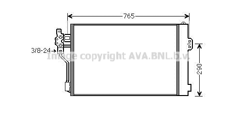 Condensator, climatizare MSA5484D AVA QUALITY COOLING