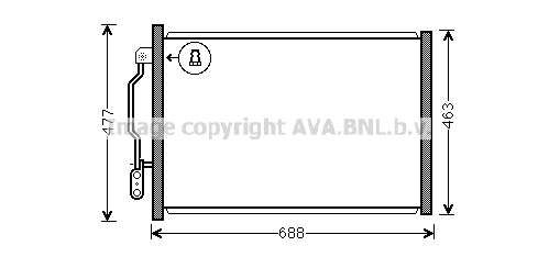 Condensator, climatizare MSA5605 AVA QUALITY COOLING