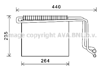 Evaporator,aer conditionat MSV563 AVA QUALITY COOLING