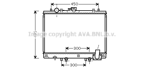 Radiator, racire motor MT2192 AVA QUALITY COOLING