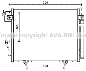 Condensator, climatizare MT5231D AVA QUALITY COOLING