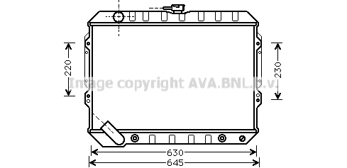 Radiator, racire motor MTA2089 AVA QUALITY COOLING