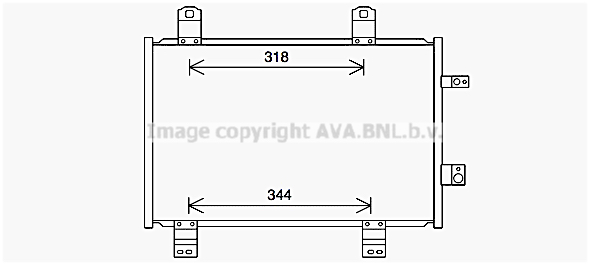 Condensator, climatizare MZ5284 AVA QUALITY COOLING