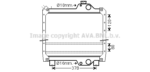 Radiator, racire motor NH2032 AVA QUALITY COOLING