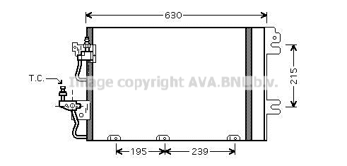 Condensator, climatizare OL5366D AVA QUALITY COOLING