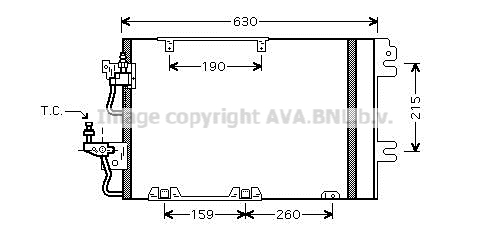 Condensator, climatizare OL5367D AVA QUALITY COOLING