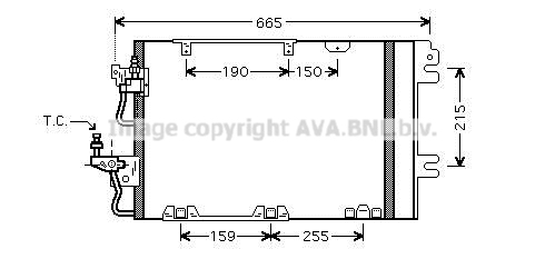 Condensator, climatizare OL5384D AVA QUALITY COOLING