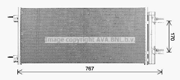 Condensator, climatizare OL5724D AVA QUALITY COOLING