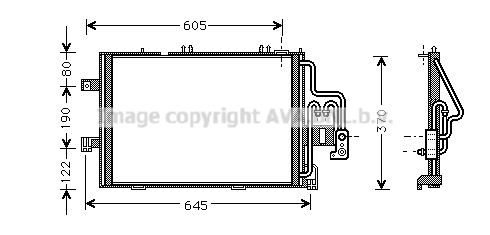 Condensator, climatizare OLA5307 AVA QUALITY COOLING