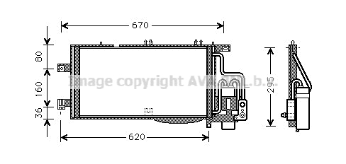 Condensator, climatizare OLA5310D AVA QUALITY COOLING