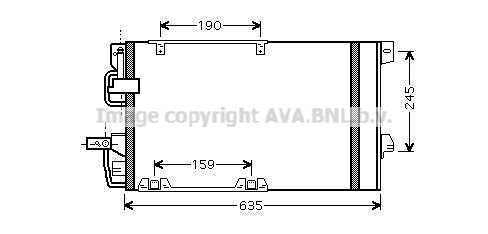 Condensator, climatizare OLA5326D AVA QUALITY COOLING