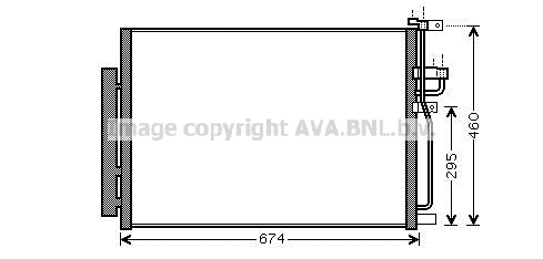 Condensator, climatizare OLA5436D AVA QUALITY COOLING