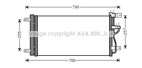 Condensator, climatizare OLA5612D AVA QUALITY COOLING