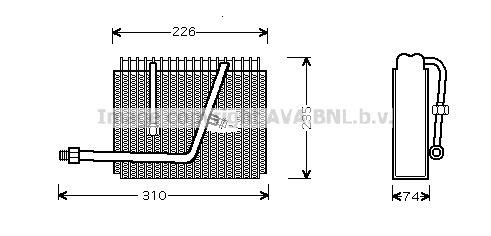 Evaporator,aer conditionat OLV320 AVA QUALITY COOLING