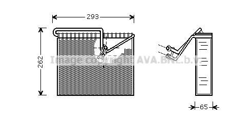 Evaporator,aer conditionat OLV372 AVA QUALITY COOLING