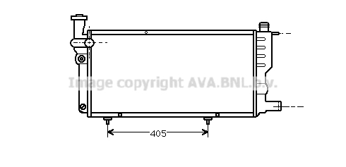 Radiator, racire motor PE2099 AVA QUALITY COOLING