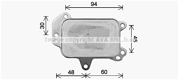 Radiator ulei, ulei motor PE3424 AVA QUALITY COOLING