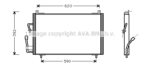 Condensator, climatizare PE5182 AVA QUALITY COOLING