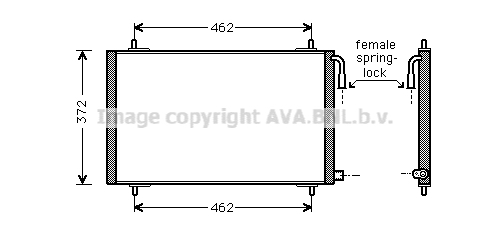 Condensator, climatizare PE5191 AVA QUALITY COOLING