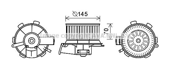 Ventilator, habitaclu PE8388 AVA QUALITY COOLING