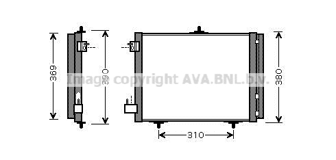 Condensator, climatizare PEA5295D AVA QUALITY COOLING