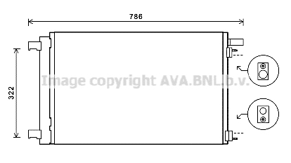 Condensator, climatizare PEA5364D AVA QUALITY COOLING