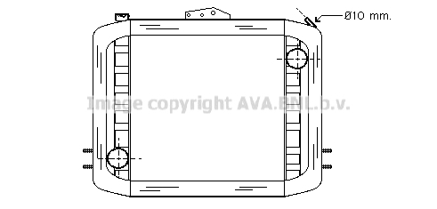 Radiator, racire motor RE2018 AVA QUALITY COOLING