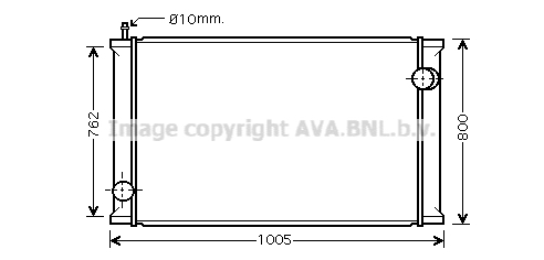 Radiator, racire motor RE2021 AVA QUALITY COOLING