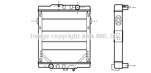 Radiator, racire motor RE2049 AVA QUALITY COOLING