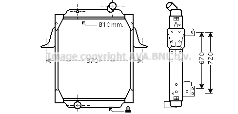 Radiator, racire motor RE2062 AVA QUALITY COOLING