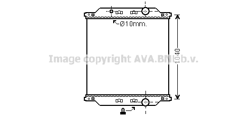 Radiator, racire motor RE2073N AVA QUALITY COOLING