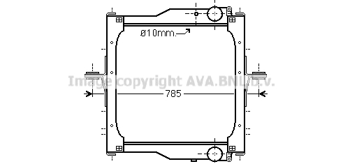 Radiator, racire motor RE2094 AVA QUALITY COOLING