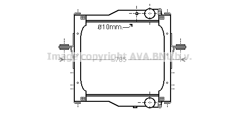Radiator, racire motor RE2108 AVA QUALITY COOLING