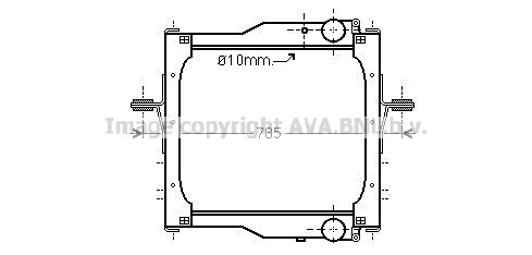 Radiator, racire motor RE2125 AVA QUALITY COOLING