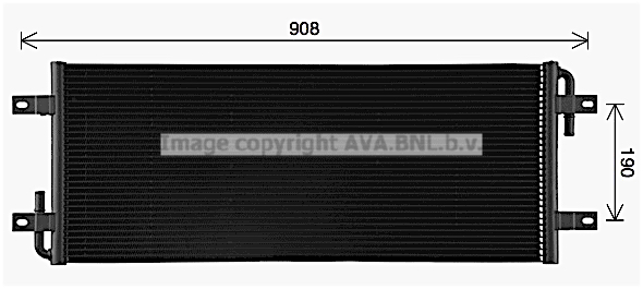 Radiator, racire motor RE2145 AVA QUALITY COOLING