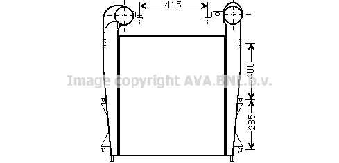 Intercooler, compresor RE4076 AVA QUALITY COOLING