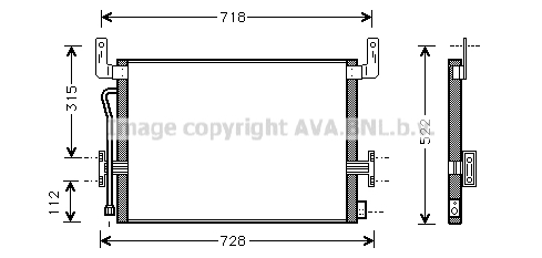 Condensator, climatizare RE5013 AVA QUALITY COOLING