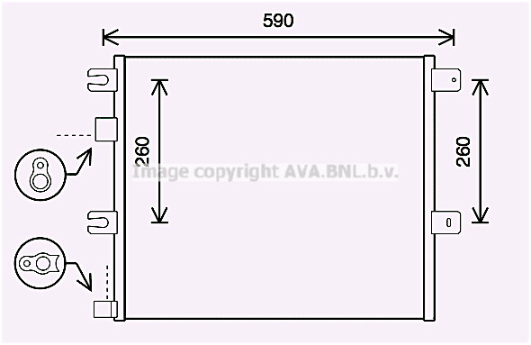 Condensator, climatizare RE5124 AVA QUALITY COOLING