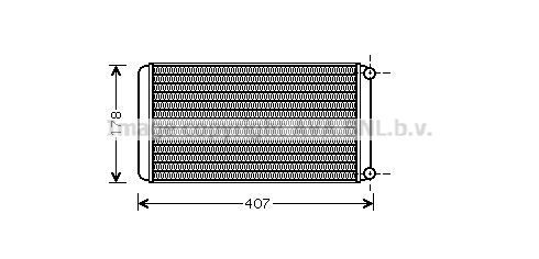 Schimbator caldura, incalzire habitaclu RE6016 AVA QUALITY COOLING