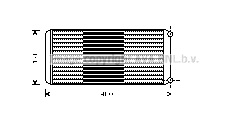 Schimbator caldura, incalzire habitaclu RE6022 AVA QUALITY COOLING