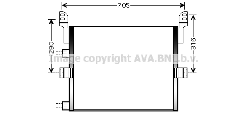 Condensator, climatizare REA5054 AVA QUALITY COOLING