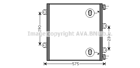 Condensator, climatizare REA5075 AVA QUALITY COOLING